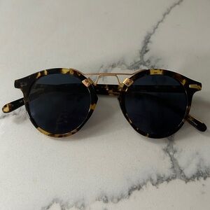 Krewe St Louis Sunglasses, Tortoise and Gold Sunglasses